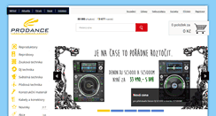 Desktop Screenshot of prodance.cz